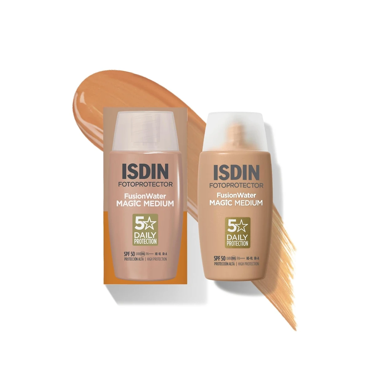 ISDIN Fusion Water Magic Color SPF50, con color, 50ml