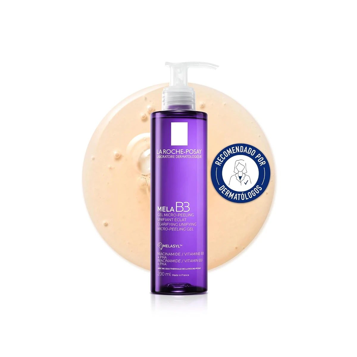 La Roche-Posay Mela B3 Gel Limpiador Exfoliante anti-manchas, 200 ml