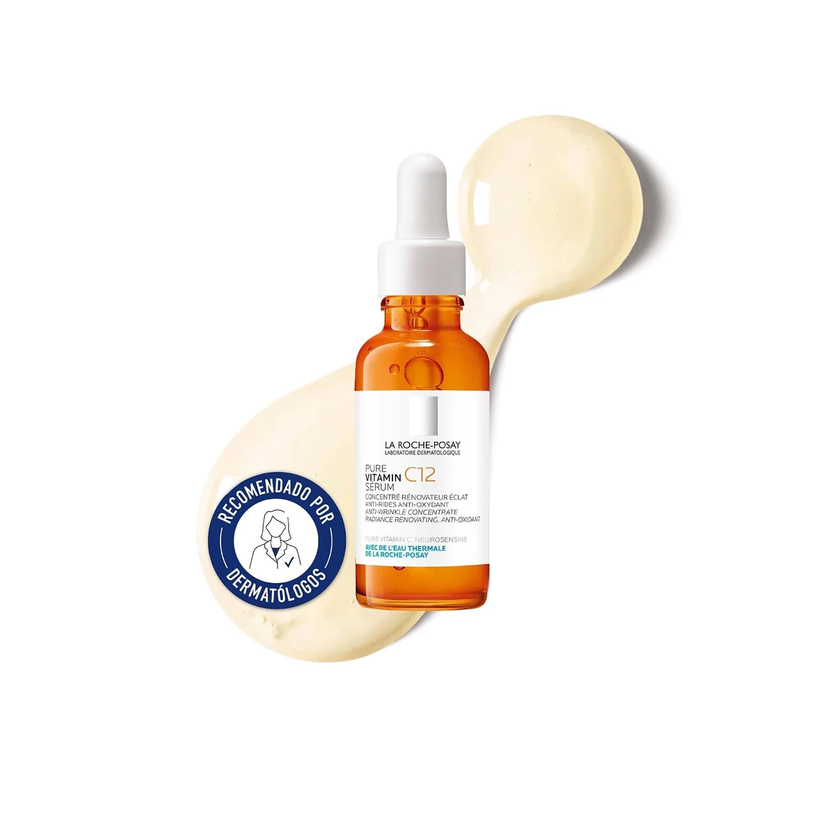 La Roche-Posay Pure Vitamin C12 Sérum Antiarrugas e Iluminador, 12% vitamina C pura, 30 ml
